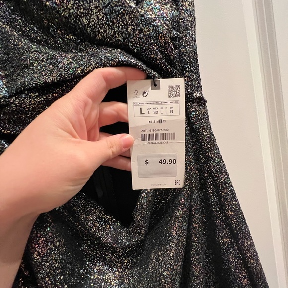 NWT ZARA CUTOUT MINI DRESS - Picture 2 of 3